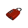 Go Green Power Travergo 3 Digit Combination Lock, Red (TR1120RD)~#|#~sp6738875_sc7