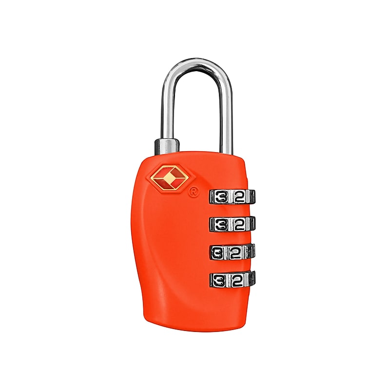 Go Green Power Travergo 4-Digit Combination Lock, Red (TR1140RD) image 1