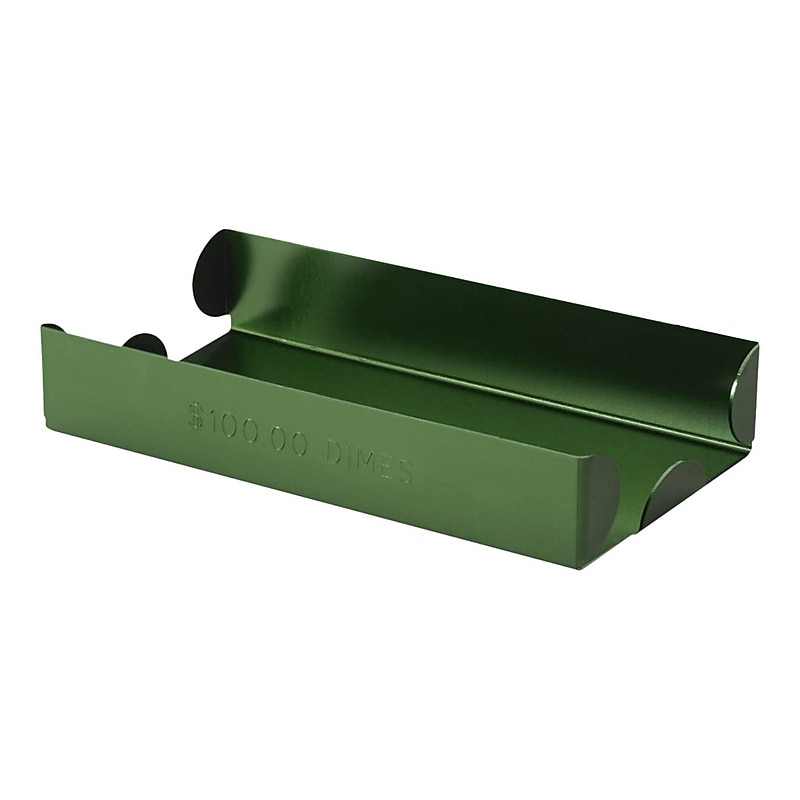 CONTROLTEK Coin Tray, 1 Compartment, Green (560067) image 1