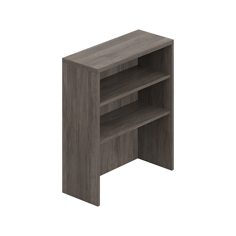 Offices To Go 2-Shelf 36"H Table Top Bookcase Artisan Gray (TDSL36HOAGL) image 1