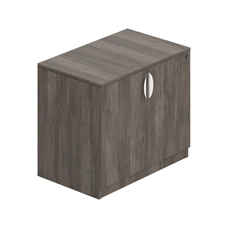 Offices To Go 29.5" Laminate Storage Cabinet with Lock with 1 Shelf, Artisan Gray (TDSL3622SCAGL) image 1
