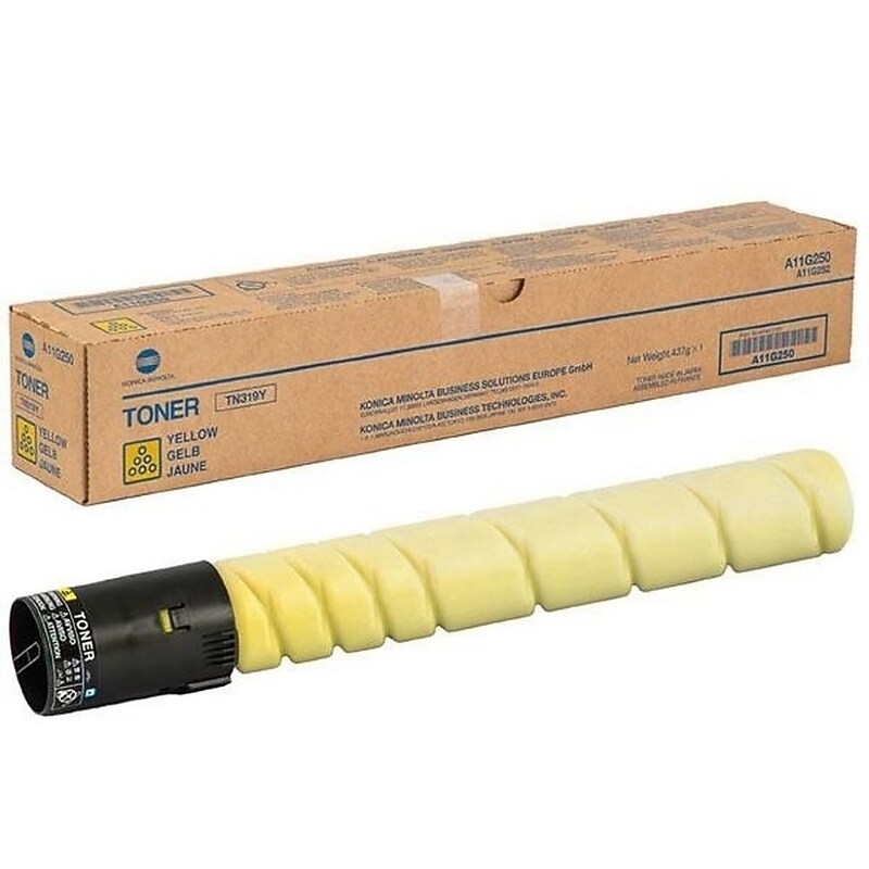 Konica Minolta TN-319 Yellow High Yield Toner Cartridge image 1