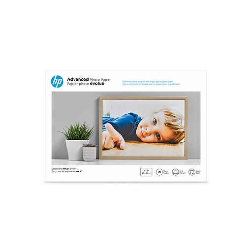 HP Advanced Glossy Photo Paper, 13" x 19", 20 Sheet/Pack/Packs (CR696A