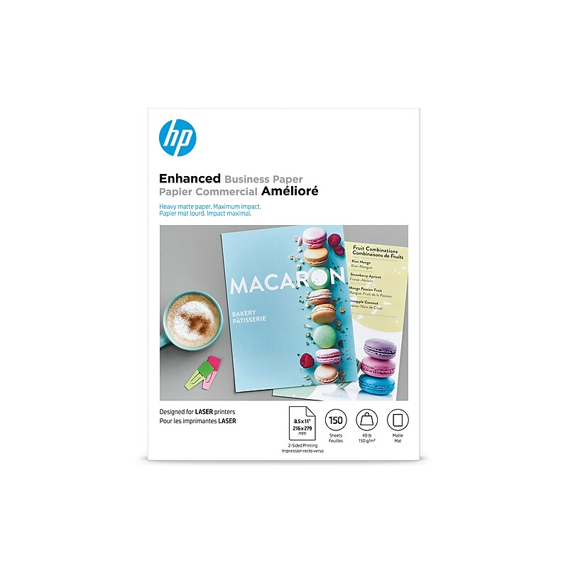 HP Enhanced Matte Business Paper, 8.5" x 11", 150 Sheet/Pack (Q6543A) image 1