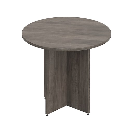 Offices To Go Superior 36" Round Conference Table, Artisan Gray