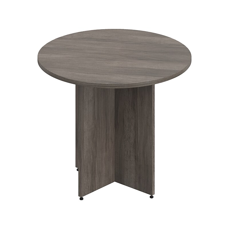 Offices To Go Superior 36" Round Conference Table, Artisan Gray (TDSL36RAGL) image 1