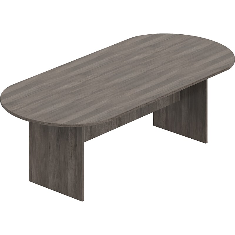 Offices To Go Superior 95" Racetrack Conference Table, Artisan Gray (TDSL9544RSAGL) image 1
