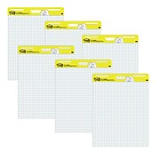 Post-it® Super Sticky Easel Pad, 25" x 30", White with Grid, 30 Sheets/Pad, 6 Pads/Pack (560 VAD 6PK)