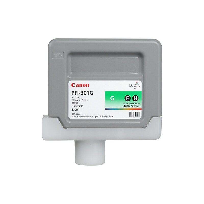Canon 301 Green Standard Yield Ink Tank Cartridge (1493B001) image 1