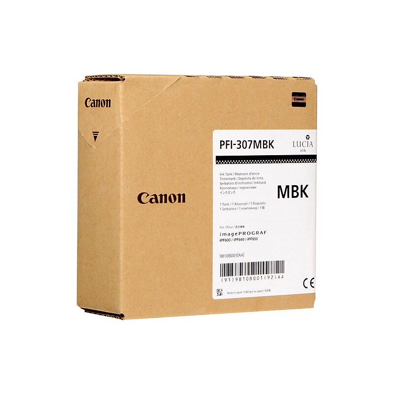 Canon 307 Black Matte Standard Yield Ink Cartridge (9810B001AA) image 1