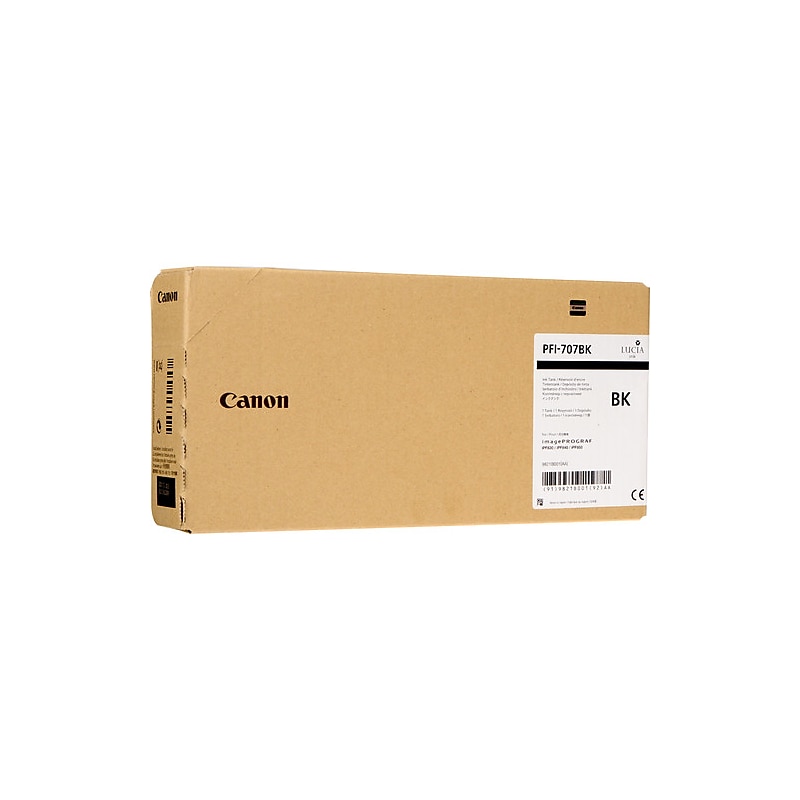 Canon 707 Black Standard Yield Ink Cartridge (9821B001AA) image 1