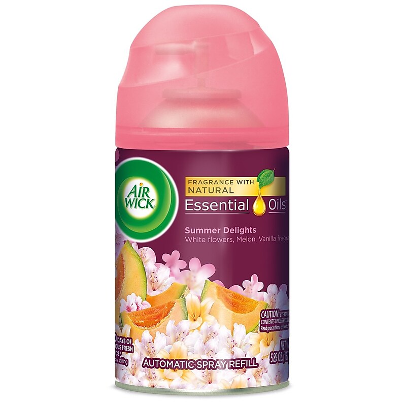 Air Wick Freshmatic Ultra Life Scents Aerosol Refill, Summer Delights, 5.89 Oz. (6233891101) image 1