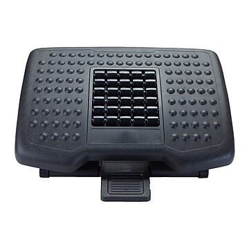 Mind Reader Tilt Adjustable Footrests, Black (FTROLL-BLK)