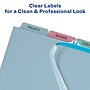 Avery Index Maker Plastic Dividers with Print & Apply Label Sheets, 5 Tabs, Multicolor, 5 Sets/Pack (12452)~#|#~sp68764740_sc7