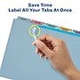 Avery Index Maker Plastic Dividers with Print & Apply Label Sheets, 5 Tabs, Multicolor, 5 Sets/Pack (12452)~#|#~sp68764741_sc7