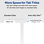 Avery Index Maker Big Tab Paper Dividers with Print & Apply Label Sheets, 5 Tabs, White (11490)~#|#~sp68764750_sc7