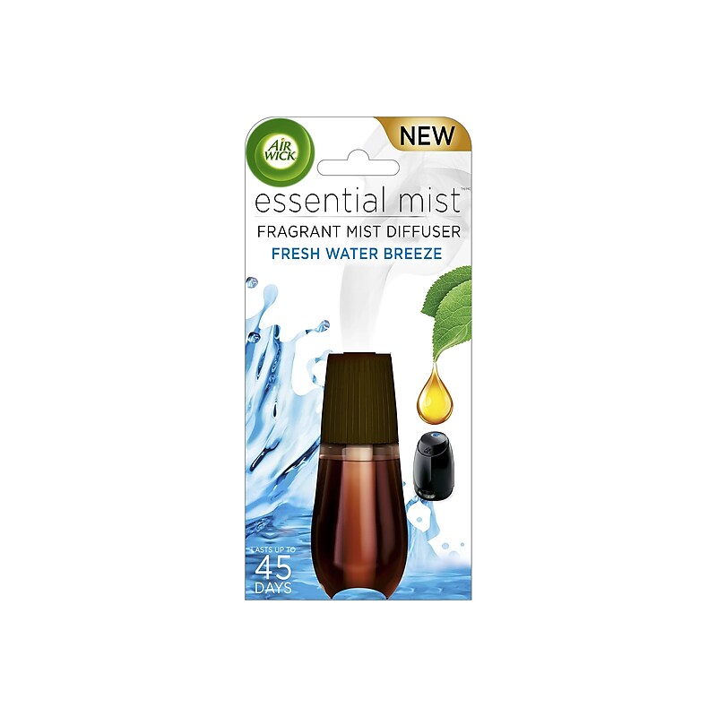 Air Wick Essential Mist Refill, Fresh Water Breeze, 0.67 Oz. (623389855400) image 1