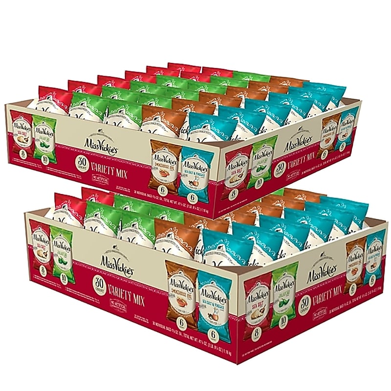 Miss Vickie's Kettle Cooked Variety Potato Chips, 1.37 oz., 60/Carton (FRI50235) image 1