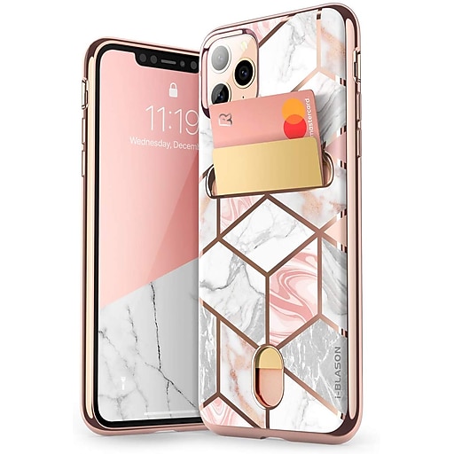 i-Blason Cosmo Wallet Marble Credit Card Case for iPhone 11 Pro (11PRO-COSC-MAR) at Staples
