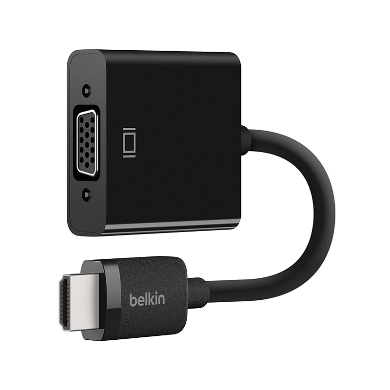 Belkin 0.82 Ft. HDMI to VGA Adapter, Black image 1