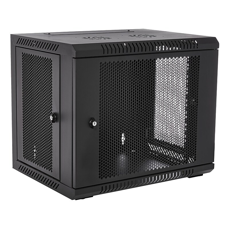 V7 9U Rack Wall Mount Cabinet Black (RMWC9UV450-1N) image 1