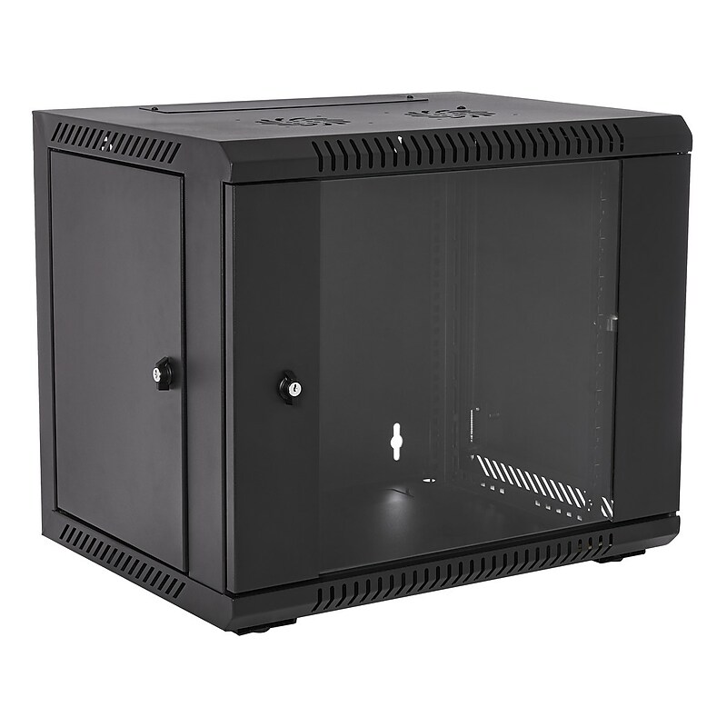 V7 9U Rack Wall Mount Cabinet Black (RMWC9UG450-1N) image 1