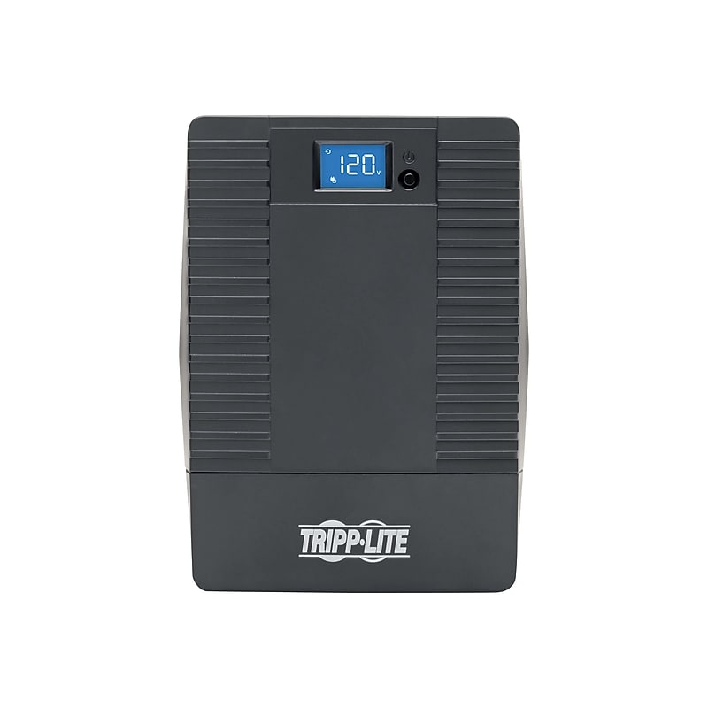 Tripp Lite UPS Smart Tower 1000VA 560W Battery Back Up Desktop AVR LCD USB 1000 VA, 8 Outlets, Black (OMNIVS1000LCD) image 1