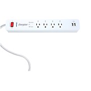 Energizer Connect WiFi Enabled Smart Surge Protector Multi-Outlet, 4 Outlets, White (EIS3-1001-WHT)