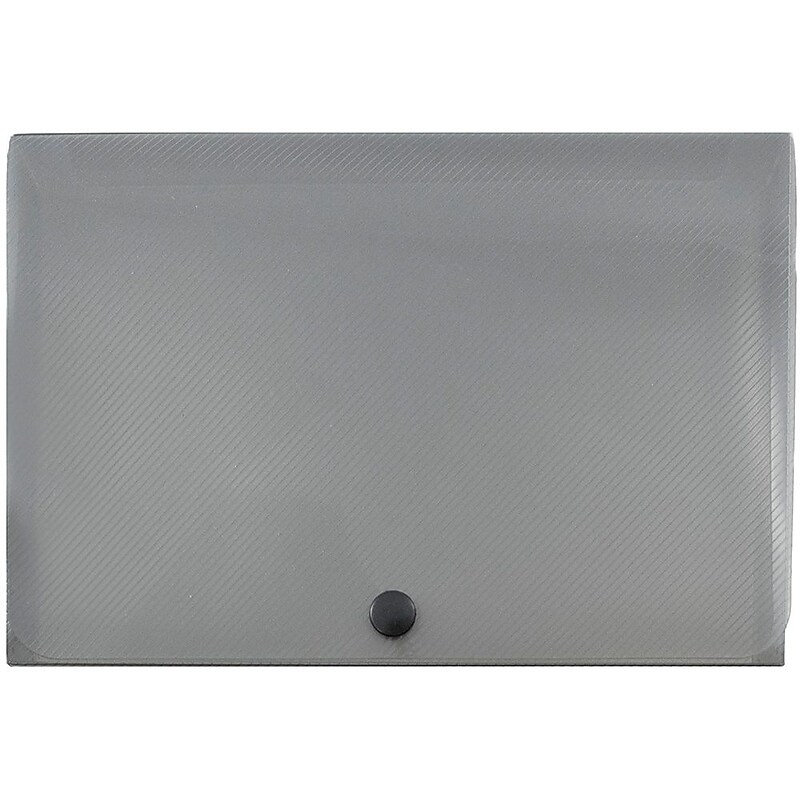 JAM Paper® Plastic Index Card Case, 8 3/8 x 5 3/4 x 1 3/8, Smoke Grey, Sold Individually (374032791) image 1