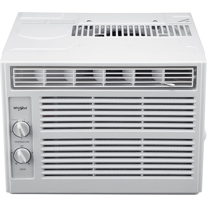 Whirlpool 115-Volt 5000 BTU Window Air Conditioner with Remote, White (WHAW050BW) image 1