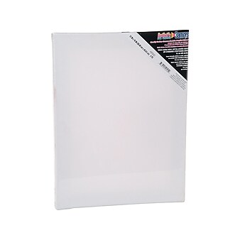 Darice Stretched Canvas, 12"W x 16"H, White, 2/Pack (97602)