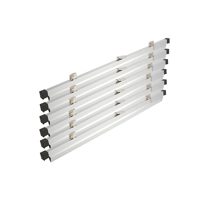 Brookside Design 36" Heavy Duty Hanging Print Clamps, Aluminum, 6/Set (PC636) image 1