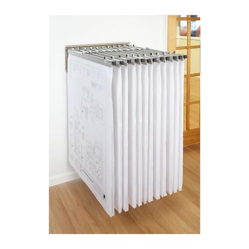 Brookside Design Heavy Duty Wall Rack with 12 Pivot Hangers, Sand Beige (WRWH) Staples