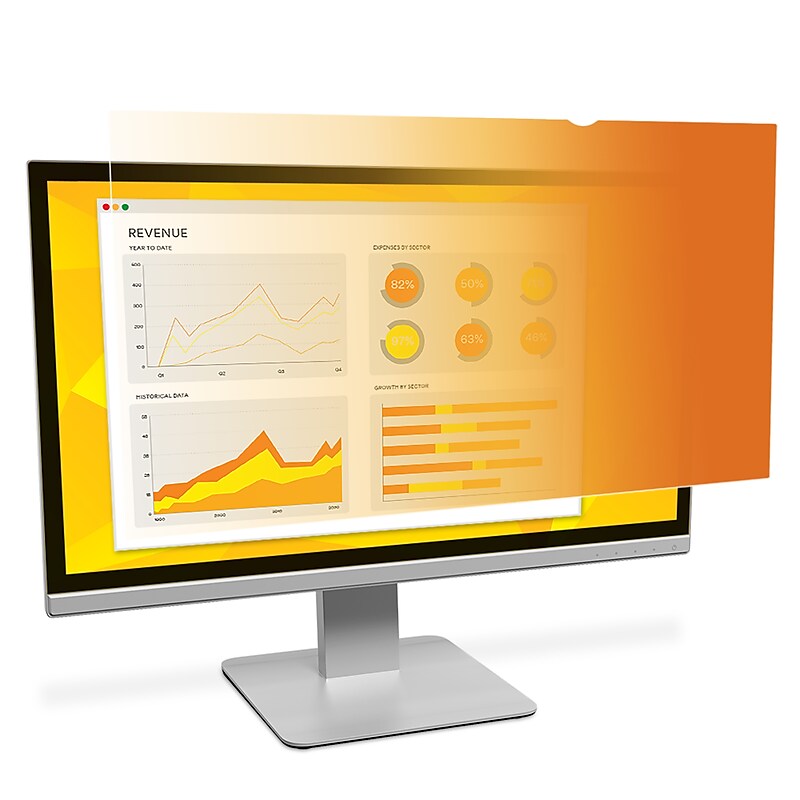 3M™ Gold Privacy Filter for 23.8" Widescreen Monitor (16:9) (GF238W9B) image 1