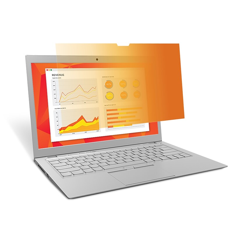 3M™ Gold Touch Privacy Filter for 14" Full Screen Laptop (GF140W9E) image 1