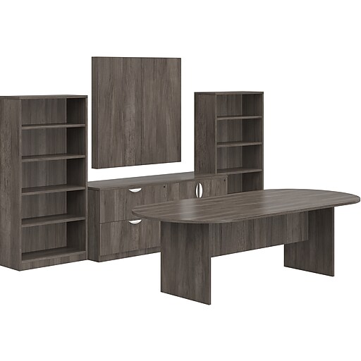 Offices to go Superior 95" Workstation Desk, Artisan Gray (TDOTG16AGL