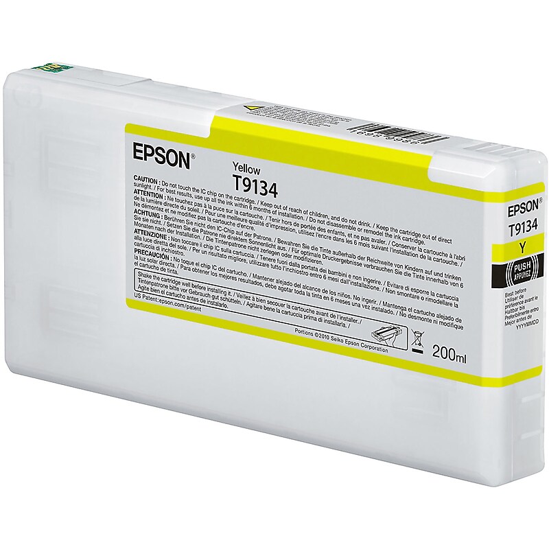 Epson T913 Yellow Standard Yield Ink Cartridge (T913400) image 1