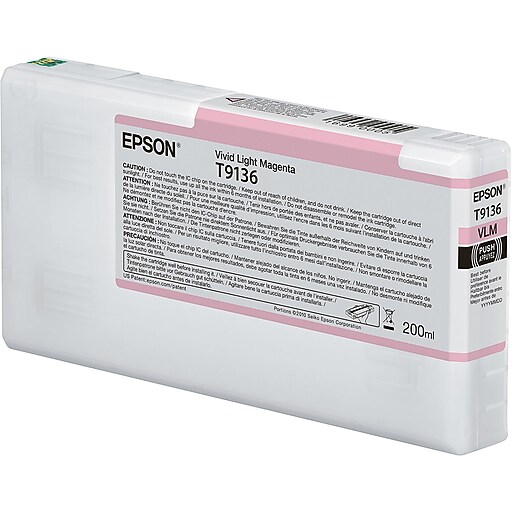Epson T913 Vivid Light Magenta Standard Yield Ink Cartridge