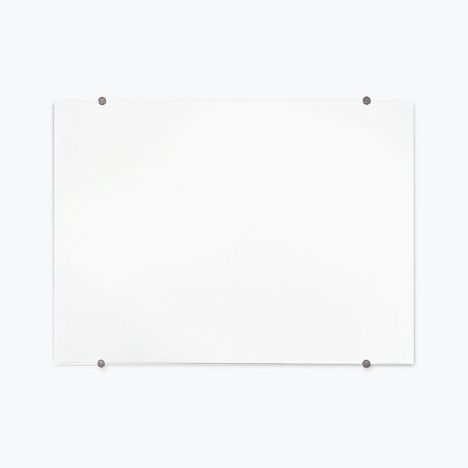 Luxor Wall Mounted Glass Dry Erase Board, 48x36 (WGB4836M