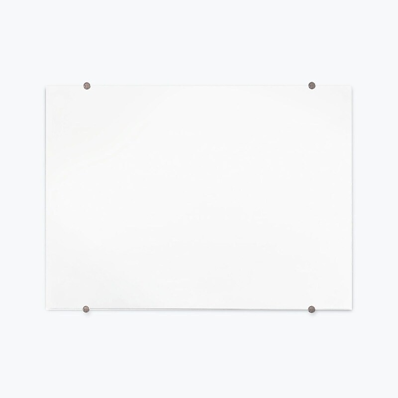 Luxor Magnetic Wall Mounted Glass Dry Erase Board, 48x36 (WGB4836M) image 1