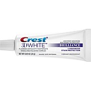 Crest 3D White Brilliance Toothpaste, Vibrant Peppermint, 0.85 Oz. (92692)