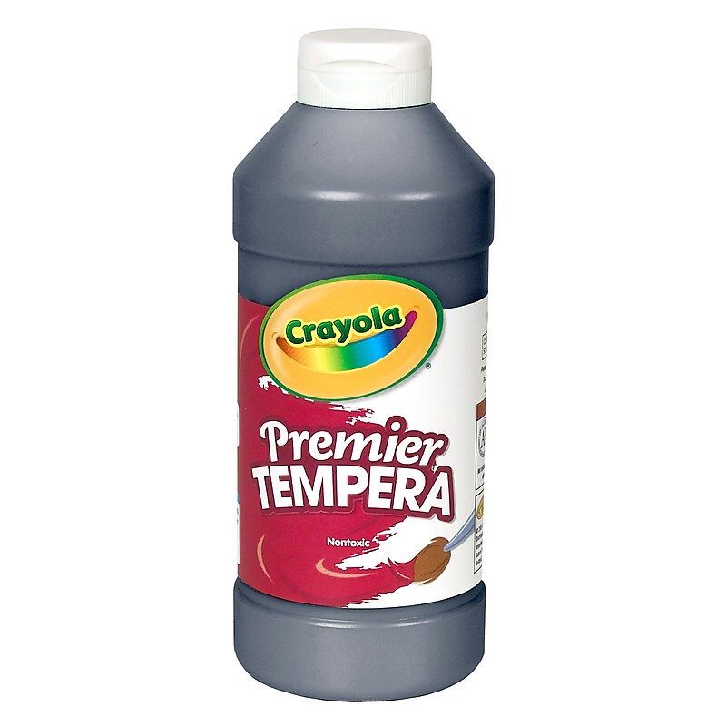 Crayola Premier Tempera Paint, Black, 16 oz. (54-1216-051) image 1