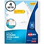 Avery Big Tab Printable Paper Dividers with White Labels, 8 Tabs, 4 Sets/Pack (14433)~#|#~sp69660706_sc7