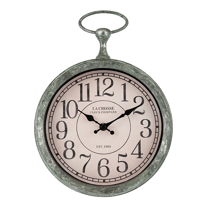 La Crosse Technology Quartz Wall Clock, 12.5" x 9" x 2.1" (404-3828) image 1
