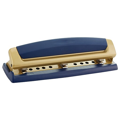 Swingline Precision Pro 23Hole Desktop Punch, 10 Sheet Capacity, Navy