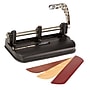 Swingline Woodgrain Accented Heavy Duty Desktop 3-Hole Punch, 40 Sheet Capacity, Black (74400)~#|#~sp69764972_sc7