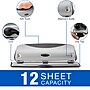 Swingline EasyView Desktop 3-Hole Punch, 12 Sheet Capacity, Silver/Black (74063)~#|#~sp69765112_sc7