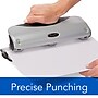 Swingline EasyView Desktop 3-Hole Punch, 12 Sheet Capacity, Silver/Black (74063)~#|#~sp69765113_sc7