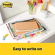 Post-it® Page Markers 1/2" x 2", Assorted Colors, 500 Page Markers/Pack (670-10AB)
