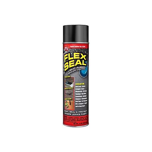 Flex Seal Liquid Rubber Sealant Coating Spray, 14 Oz., Black (FSR20